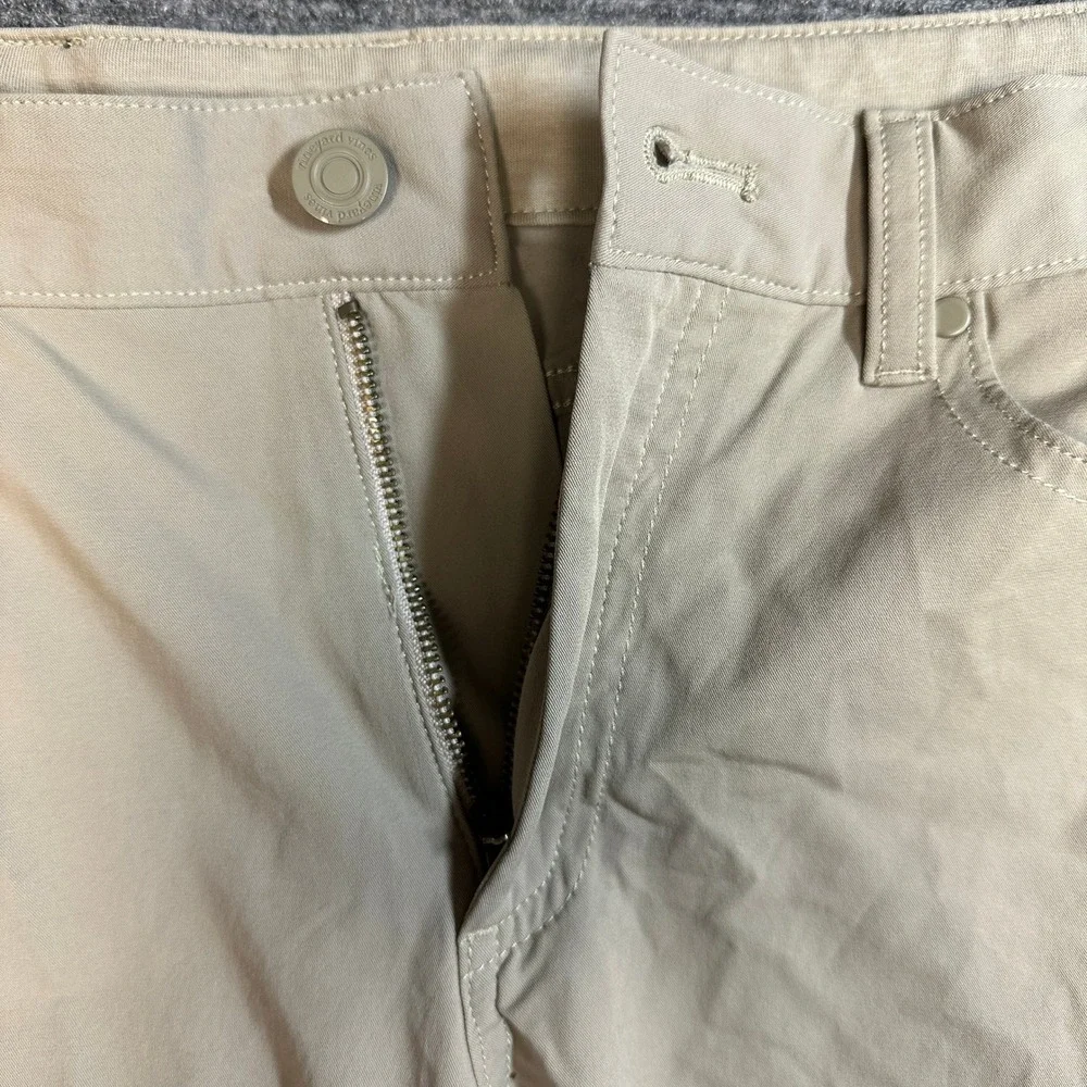 Vineyard Vines On-The-Go 5-Pocket Pant Khaki Tan Performance Stretch Size 14